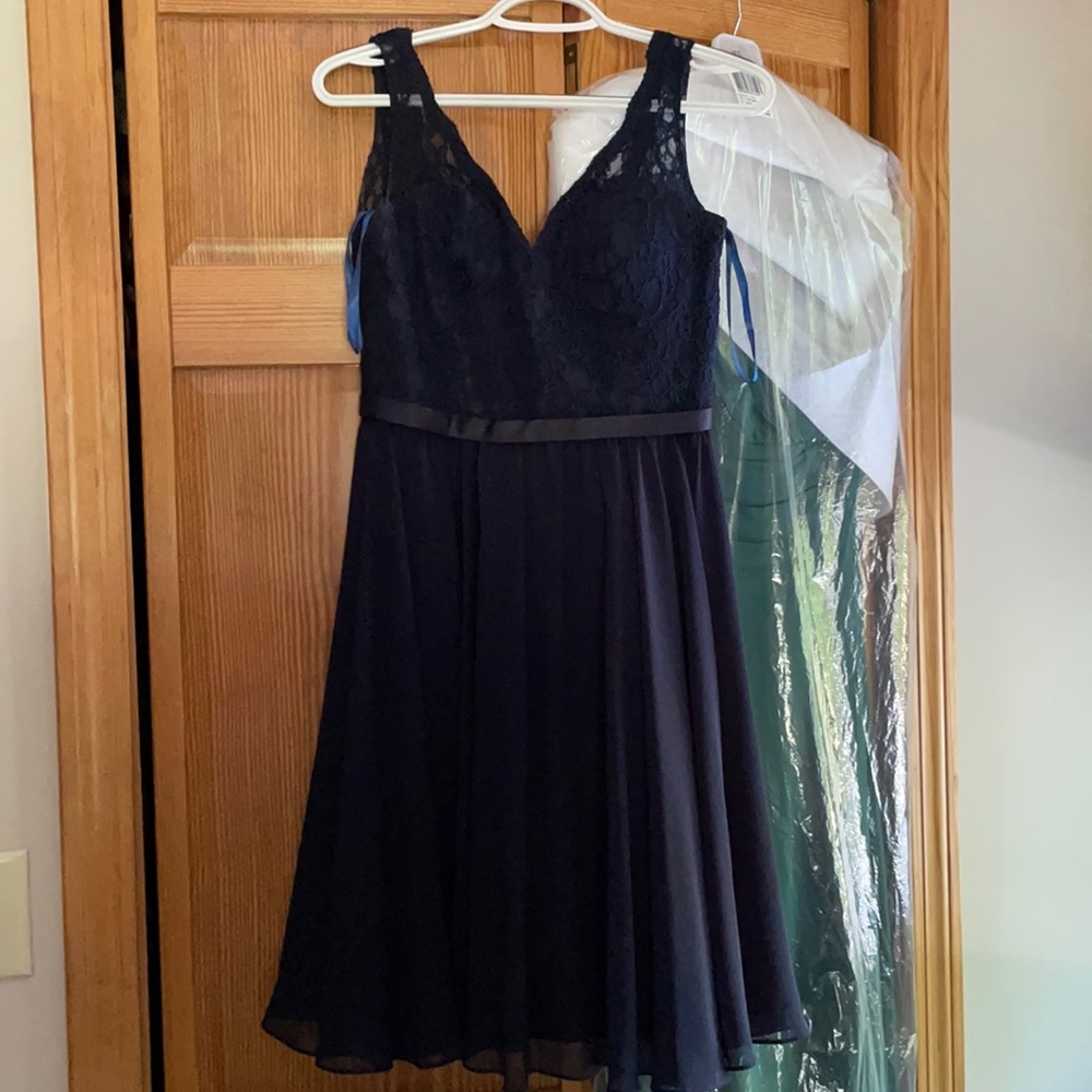 Navy blue Morilee dress